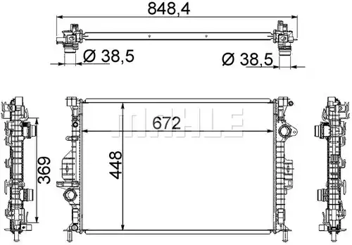 воден радиатор MAHLE CR 1748 000S