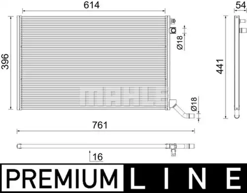 воден радиатор MAHLE CR 2445 000P