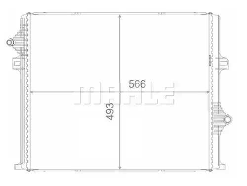воден радиатор MAHLE CR 2580 000S