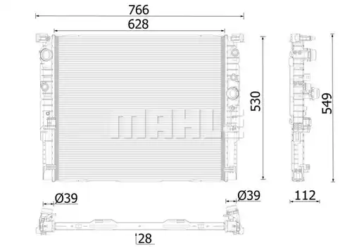 воден радиатор MAHLE CR 2630 000P