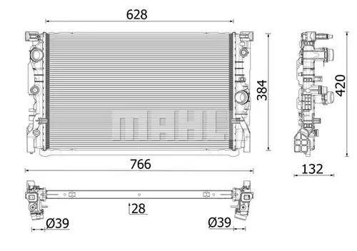 воден радиатор MAHLE CR 2635 000P