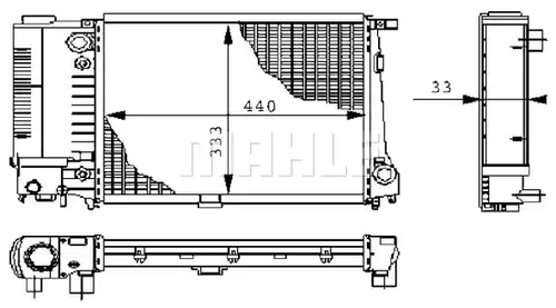 воден радиатор MAHLE CR 264 000S