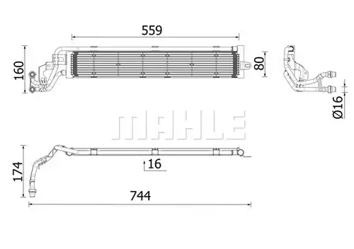 воден радиатор MAHLE CR 2697 000P