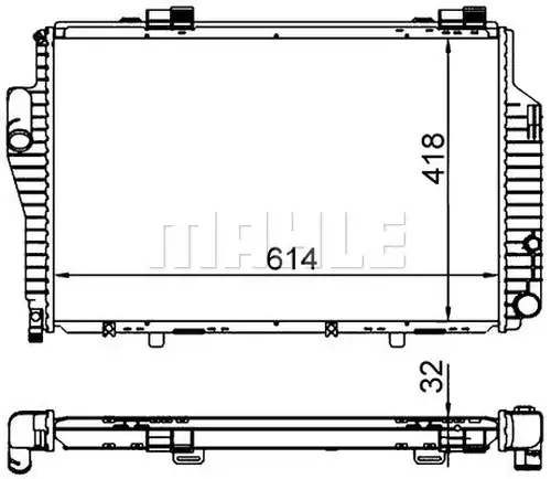 воден радиатор MAHLE CR 307 000S