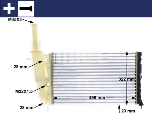 воден радиатор MAHLE CR 346 000S