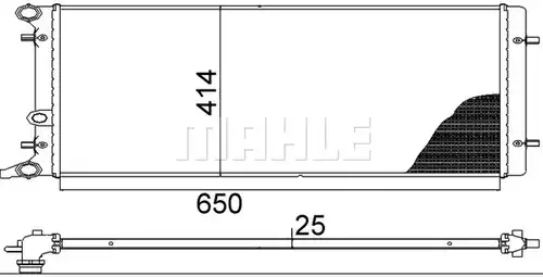 воден радиатор MAHLE CR 368 001S