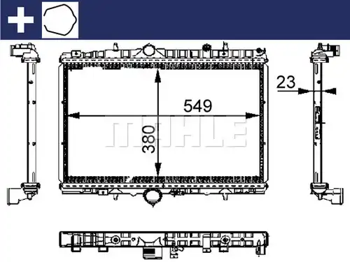 воден радиатор MAHLE CR 392 000S