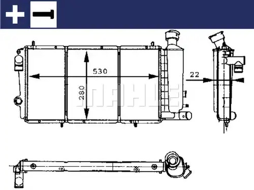 воден радиатор MAHLE CR 429 000S