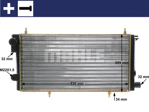 воден радиатор MAHLE CR 431 000S