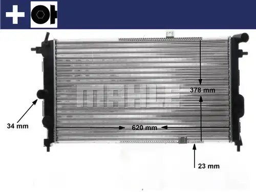 воден радиатор MAHLE CR 438 000S