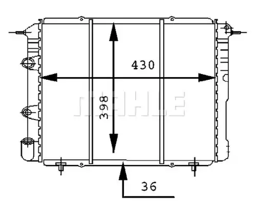 воден радиатор MAHLE CR 451 000S