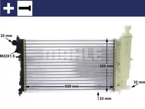 воден радиатор MAHLE CR 468 000S