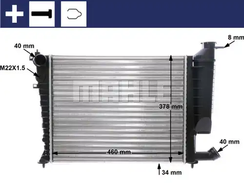 воден радиатор MAHLE CR 478 000S