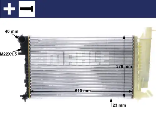 воден радиатор MAHLE CR 487 000S