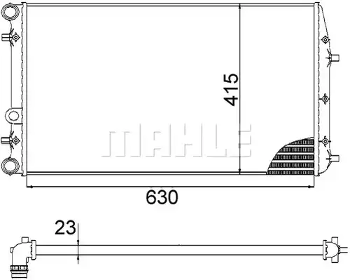 воден радиатор MAHLE CR 505 000S