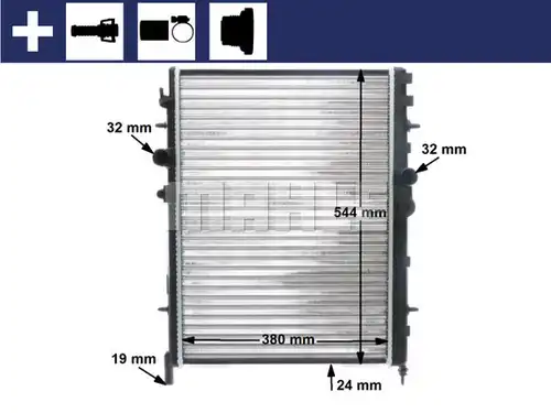 воден радиатор MAHLE CR 515 000S