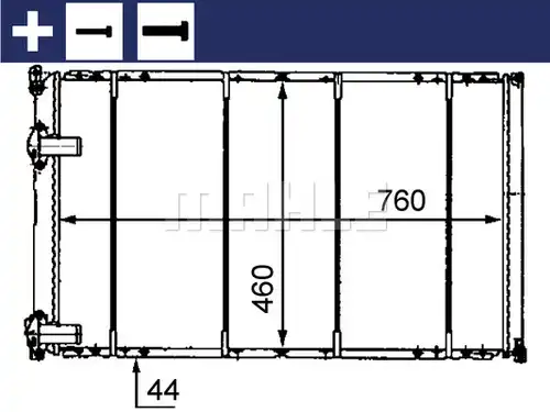 воден радиатор MAHLE CR 526 000S