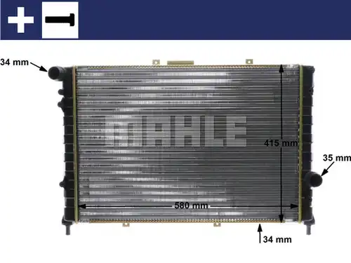 воден радиатор MAHLE CR 589 000S