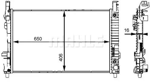 воден радиатор MAHLE CR 661 000S