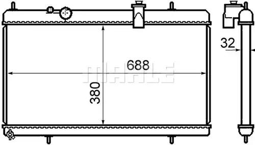 воден радиатор MAHLE CR 801 000S