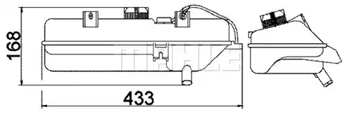 разширителен съд, охладителна течност MAHLE CRT 16 000S