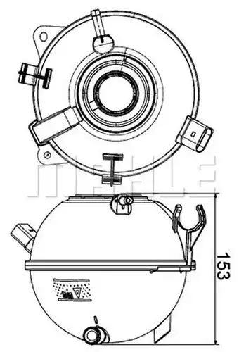 разширителен съд, охладителна течност MAHLE CRT 19 000S