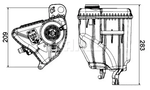 разширителен съд, охладителна течност MAHLE CRT 3 000S