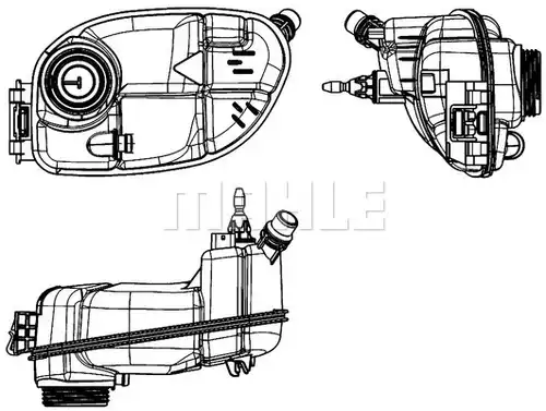 разширителен съд, охладителна течност MAHLE CRT 65 000S