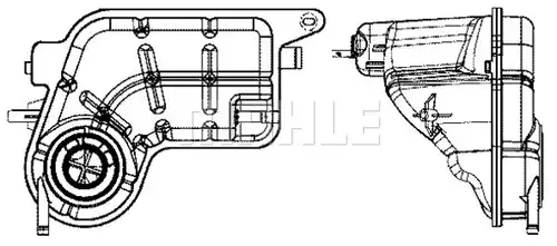 разширителен съд, охладителна течност MAHLE CRT 81 001S