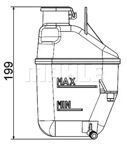 разширителен съд, охладителна течност MAHLE CRT 88 001S