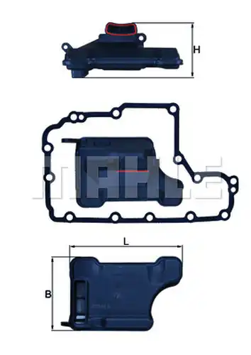 хидравличен филтър, автоматична предавателна кутия MAHLE HX 157D