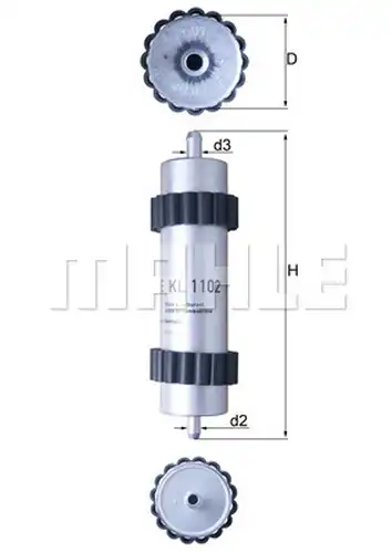 горивен филтър MAHLE KL 1102