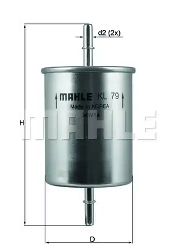 горивен филтър MAHLE KL 79