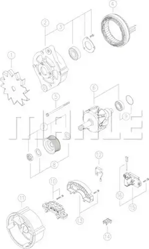 генератор MAHLE MG 1171