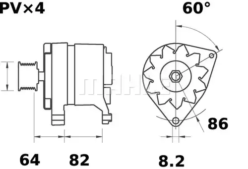 генератор MAHLE MG 507