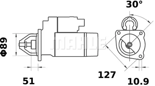 стартер MAHLE MS 191