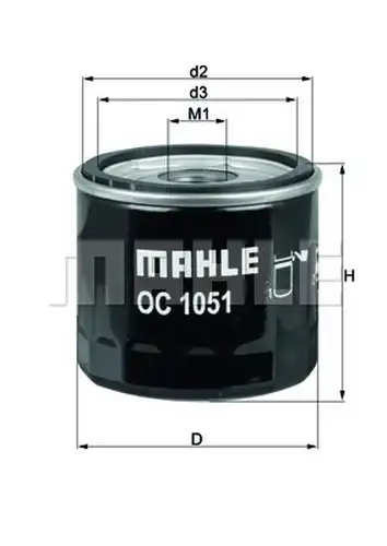 маслен филтър MAHLE OC 1051