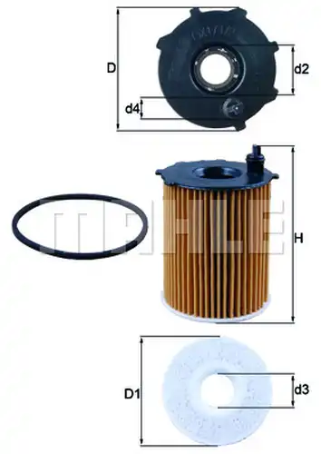 маслен филтър MAHLE OX 171/2D