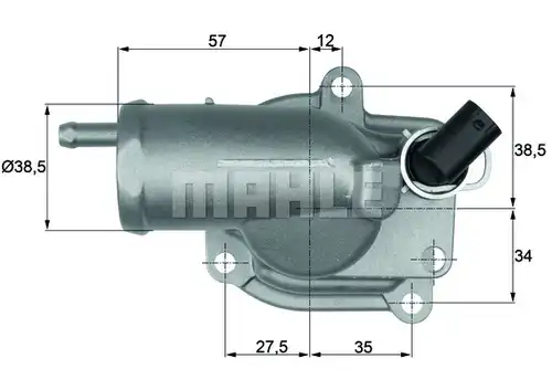 термостат, охладителна течност MAHLE TH 10 87