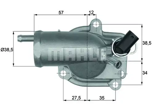 термостат, охладителна течност MAHLE TH 9 87