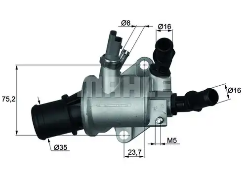 термостат, охладителна течност MAHLE TI 143 88