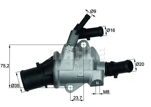 термостат, охладителна течност MAHLE TI 148 88