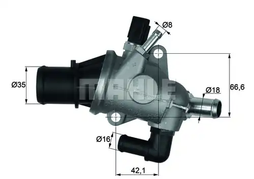 термостат, охладителна течност MAHLE TI 163 88