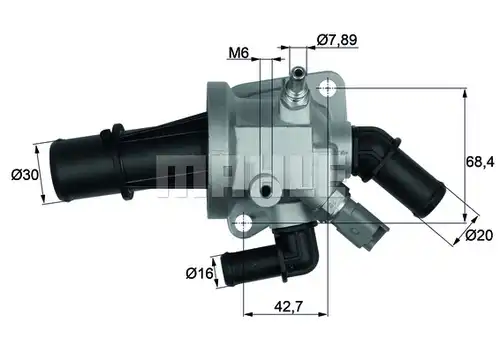 термостат, охладителна течност MAHLE TI 164 88