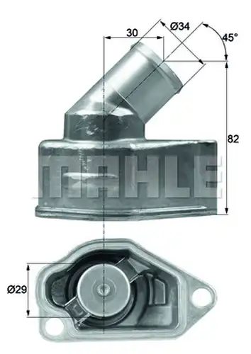 термостат, охладителна течност MAHLE TI 9 87