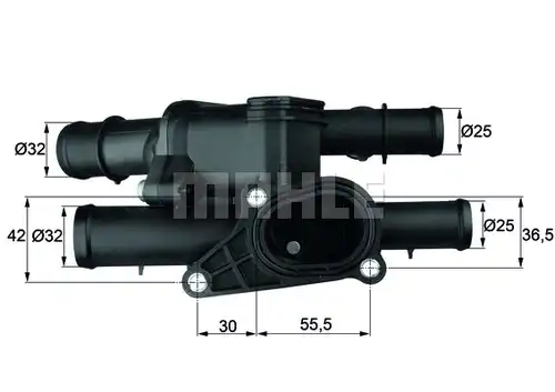 термостат, охладителна течност MAHLE TM 1 105