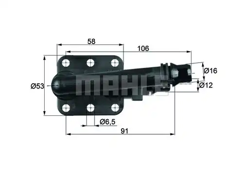 термостат, охлаждане на маслото MAHLE TO 5 82