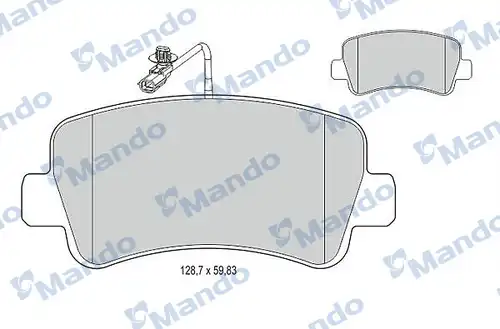 накладки MANDO MBF015044