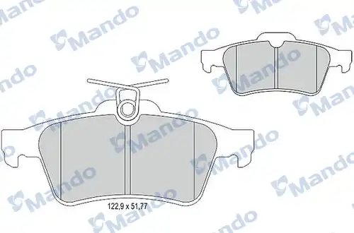 накладки MANDO MBF015203