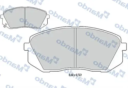 накладки MANDO MBF015235